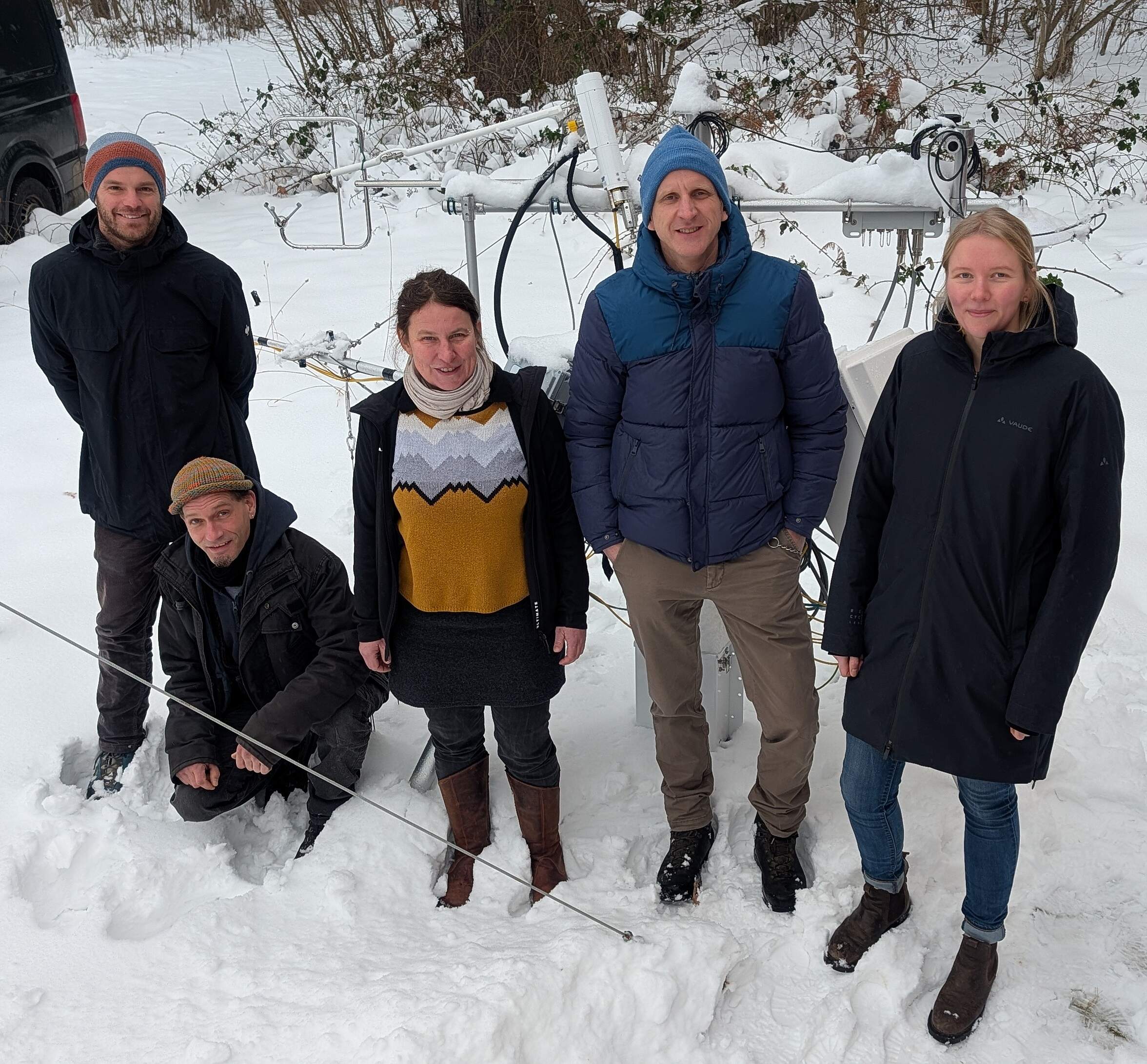 Von links nach rechts: Philipp Köwitsch, Jens-Kristian Jüdt, Bärbel Tiemeyer, Christian Brümmer, Sandra Koop